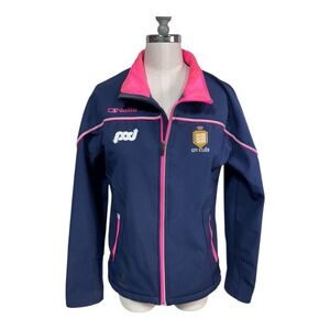 O'Neills Clare GAA Navy Pink Zip Up Softshell‎ Jacket Athletic Sport Women's 10